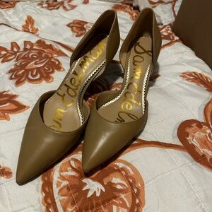 Sam Edelman Olive D'Orsay Pointed Leather Pumps